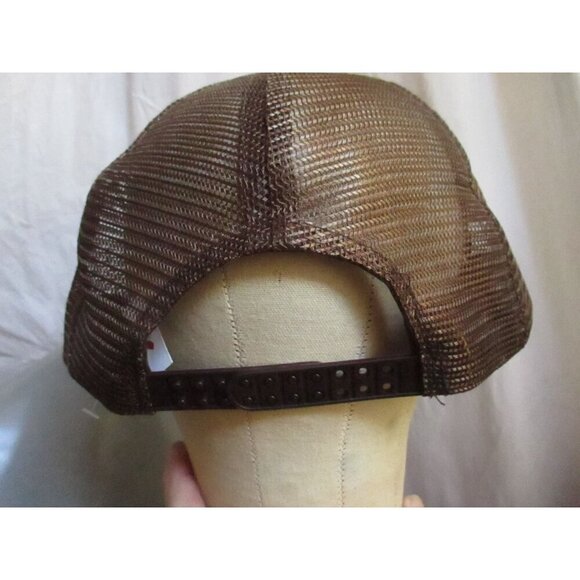 Vintage Men's Mesh Trucker Snapback Cap Nebraka Huskers Herbie 1980's BIG RED - Picture 5 of 8